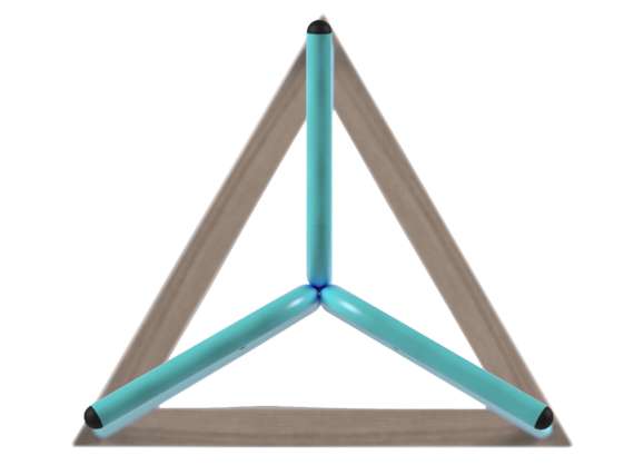 Вешалка напольная Галилео 213 бирюзовый/шимо