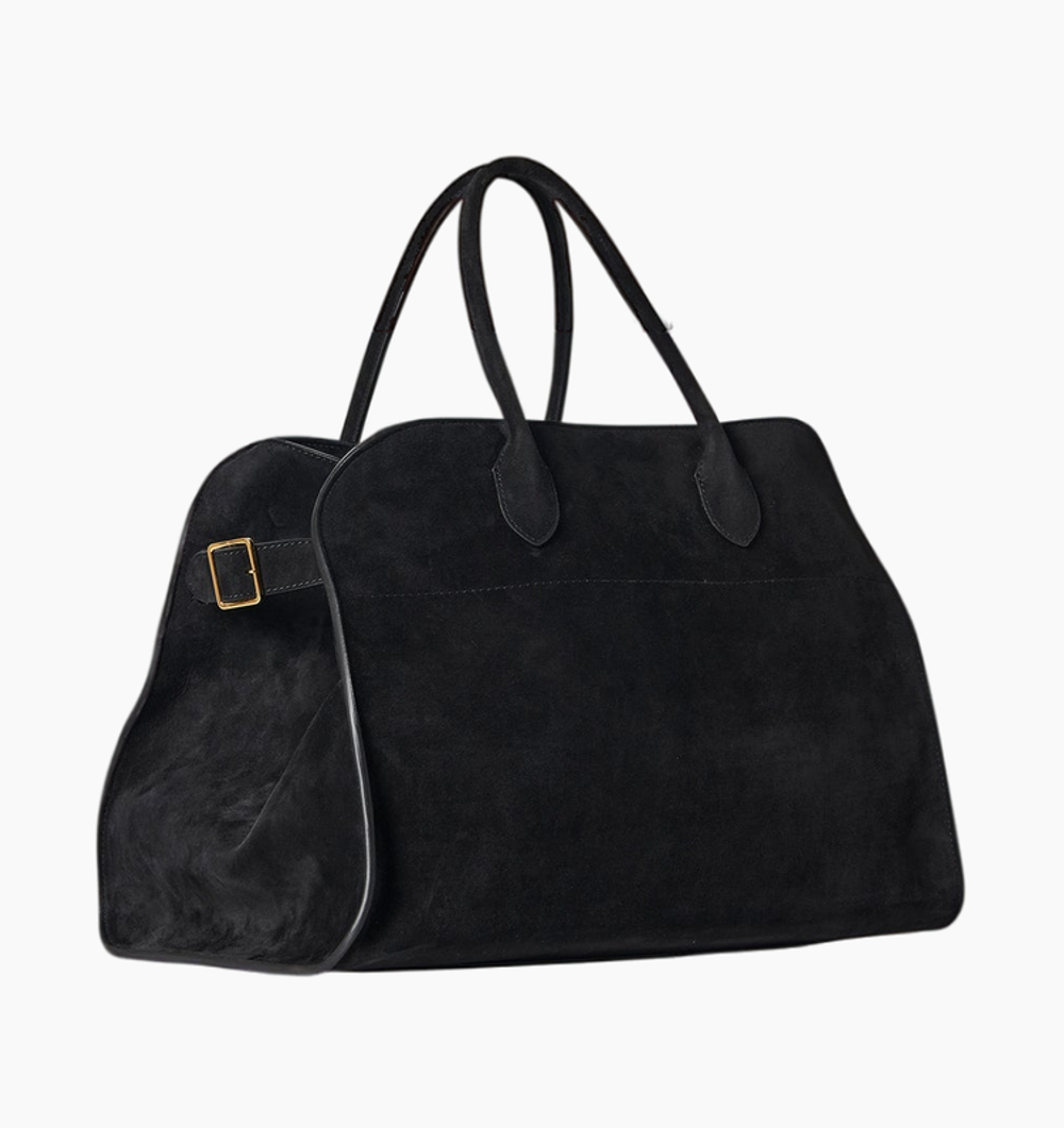 Сумка The Row Soft Margaux 15 Bag in Suede Black