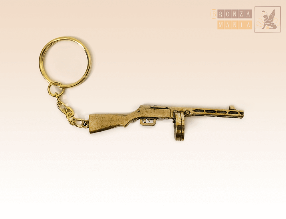 брелок Пистолет - пулемет ППШ-42  - Пистолет-пулемёт Шпагина
