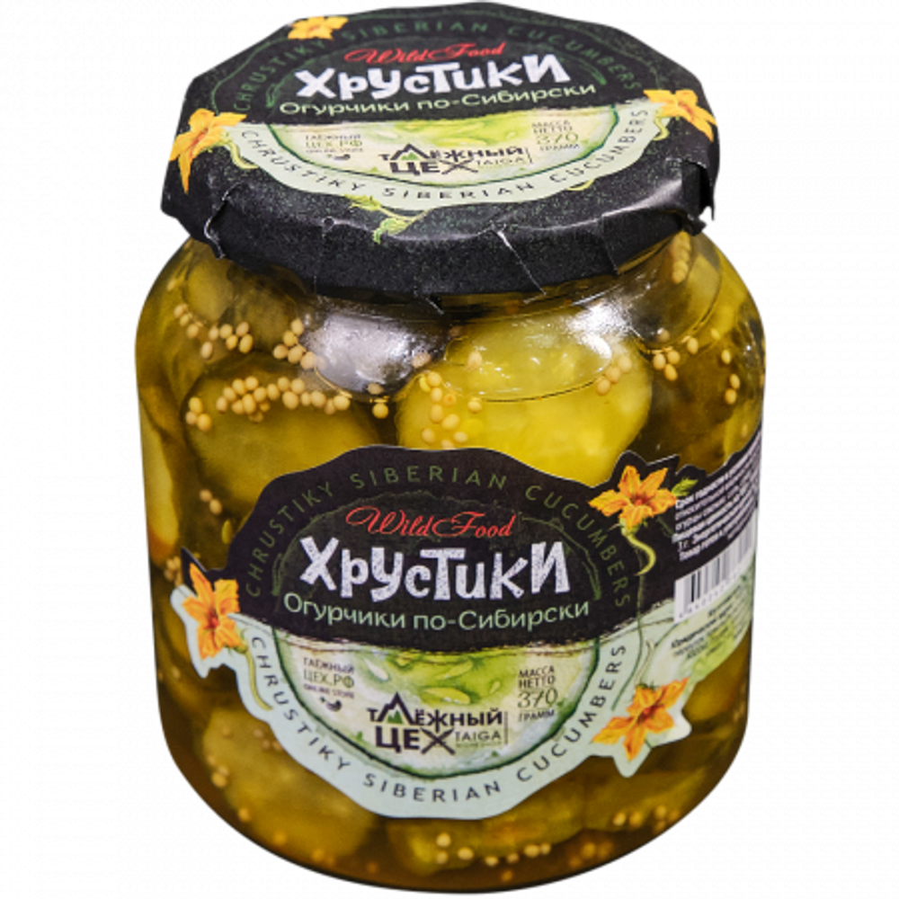 Хрустики огурчики по-сибирски 0,37л