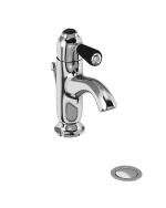 Смеситель для раковины Burlington Chelsea CH22 BLA хром/ручка черная