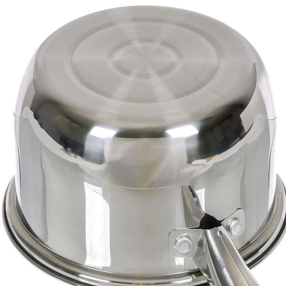 Ковш нерж, 1.9 л, крышка стекло, металл ручка, DNN3, SD-A17-16S