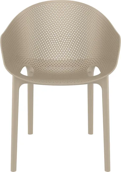 Стул пластиковый Sky Pro бежевый