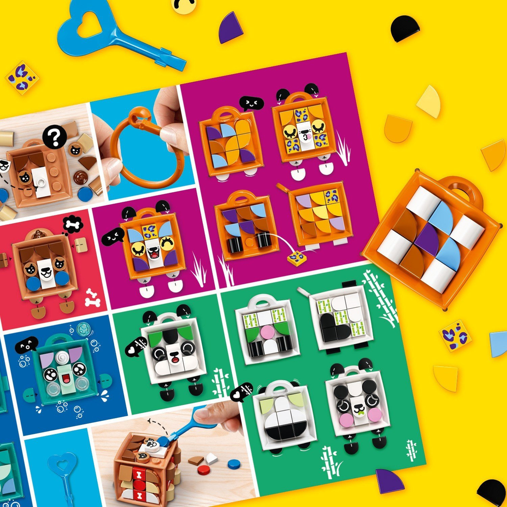 LEGO Dots: Брелок Леопард 41929 — Bag Tag Leopard — Лего Дотс Точки