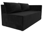Кушетка Никас правая, Черный, Велюр, 118398