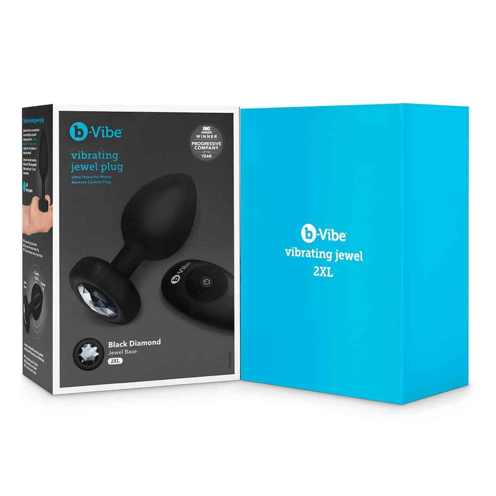 b-Vibe Vibrating Jewel Plug XXL - Анальная вибропробка