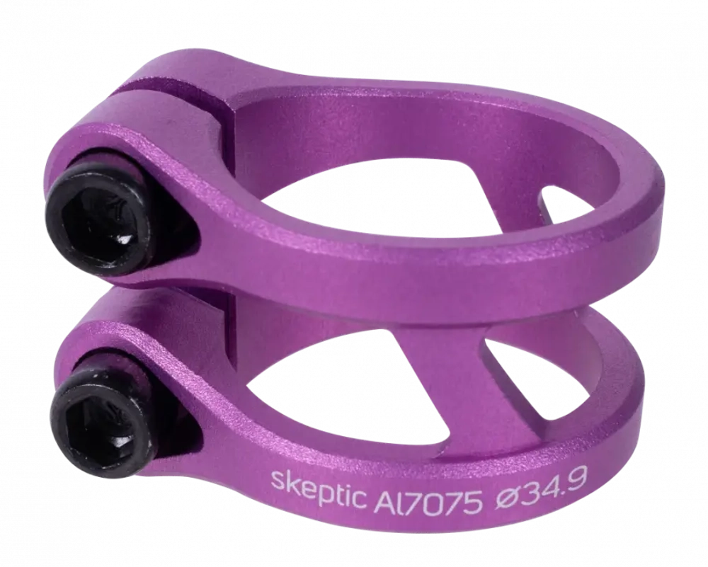 Зажим 2 болта TECH TEAM Skeptic HIC Purple