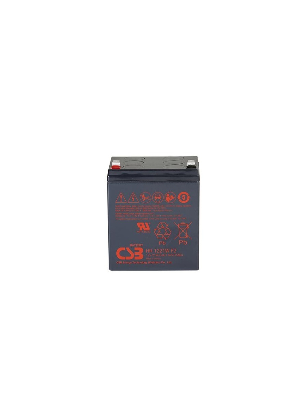 Аккумулятор 12В 5.25А.ч CSB HR1221W F2 CSB