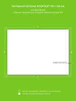 Натяжные потолки 2.2 м2, 5.3 м2