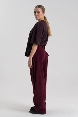 Брюки свободные вельвет
