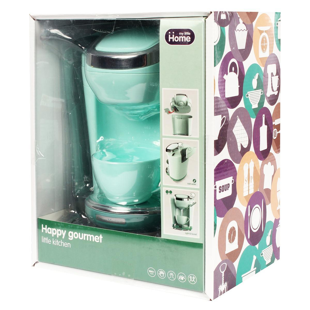 Кофемашина 19*14,2*23,5cм., свет/звук, вода