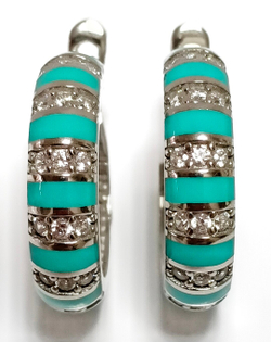 Ювелирные серьги из серебра Эстерелла