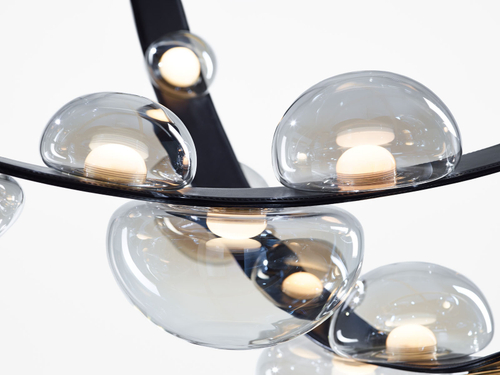 Подвесной светильник 8300P black/smoky