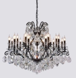 Подвесная люстра Crystal Lux MAGNIFICO MAGNIFICO SP19 BLACK/TRANSPARENT