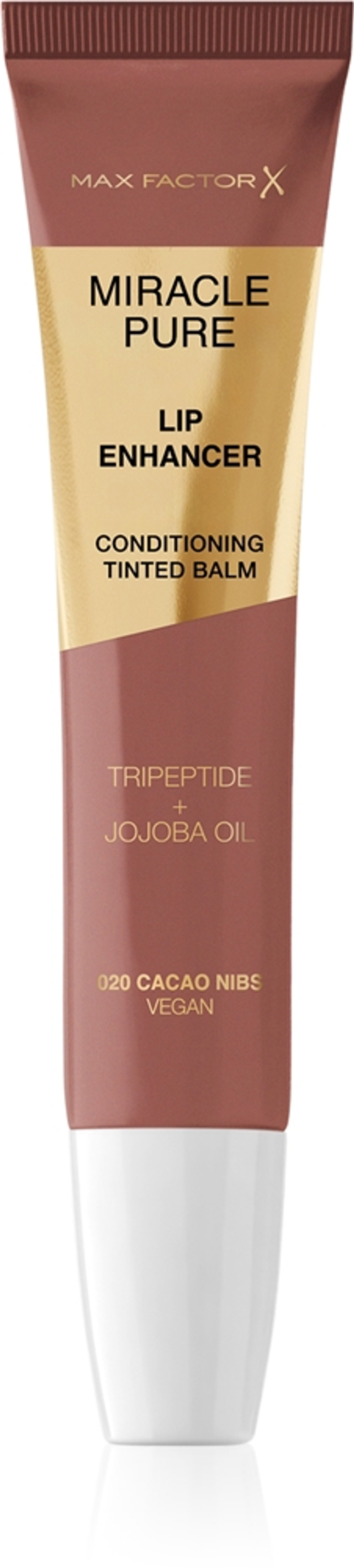 Max Factor Miracle Pure Lip Enhancer - Увлажняющий блеск для губ оттенок 020 Cacao Nibs, 12 ml