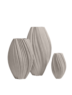 Кашпо TREEZ Effectory - Dune - Высокая Design-ваза - Белый песок