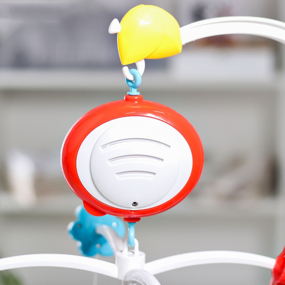 1261744 Мобиль музыкальный «Бабочки и улитки», работает от батареек