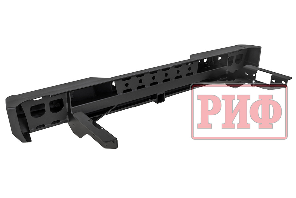 Бампер силовой задний JAC T6, SOLLERS ST6 с квадратом под фаркоп и фонарями РИФ