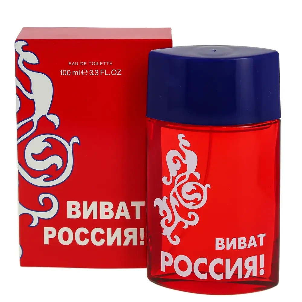 Туалетная вода для мужчин КПК "ВИВАТ РОССИЯ" (красная) 100мл Россия