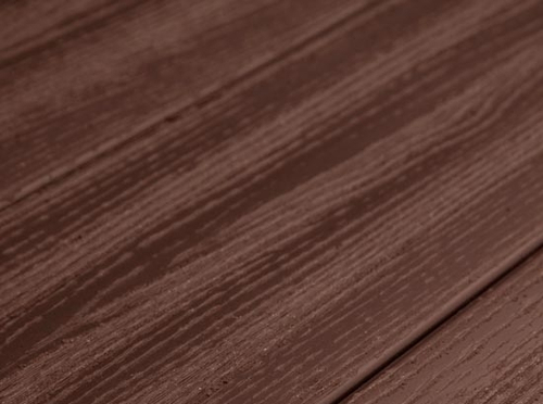Террасная доска ДПК Padus (R) - радиальный распил терракот.
