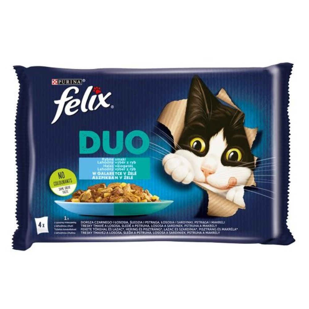 Влажный корм FELIX MIX для кошек 4+1 (5*75гр)