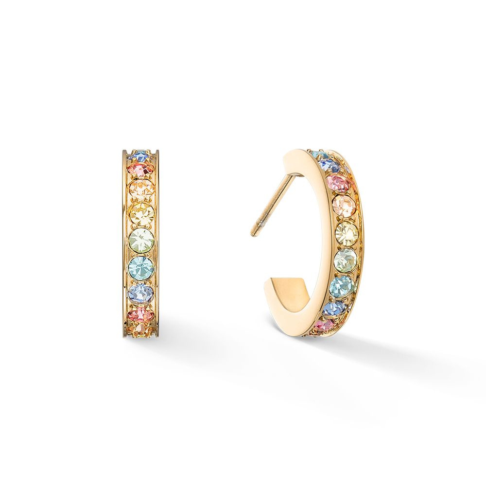 Серьги Coeur de Lion Multicolour Pastel Gold 0127/21-1590