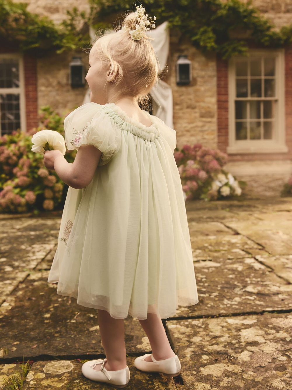 Платье для девочки Next E89-854, Салатовый