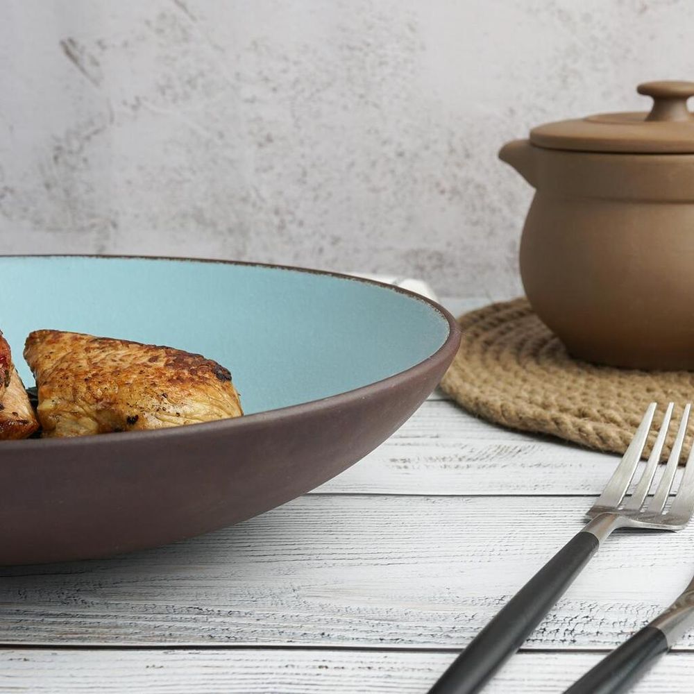 Салатник 800 мл d 23 см h5,5 cм Blue Matt New Brown Taiga P.L. [1]