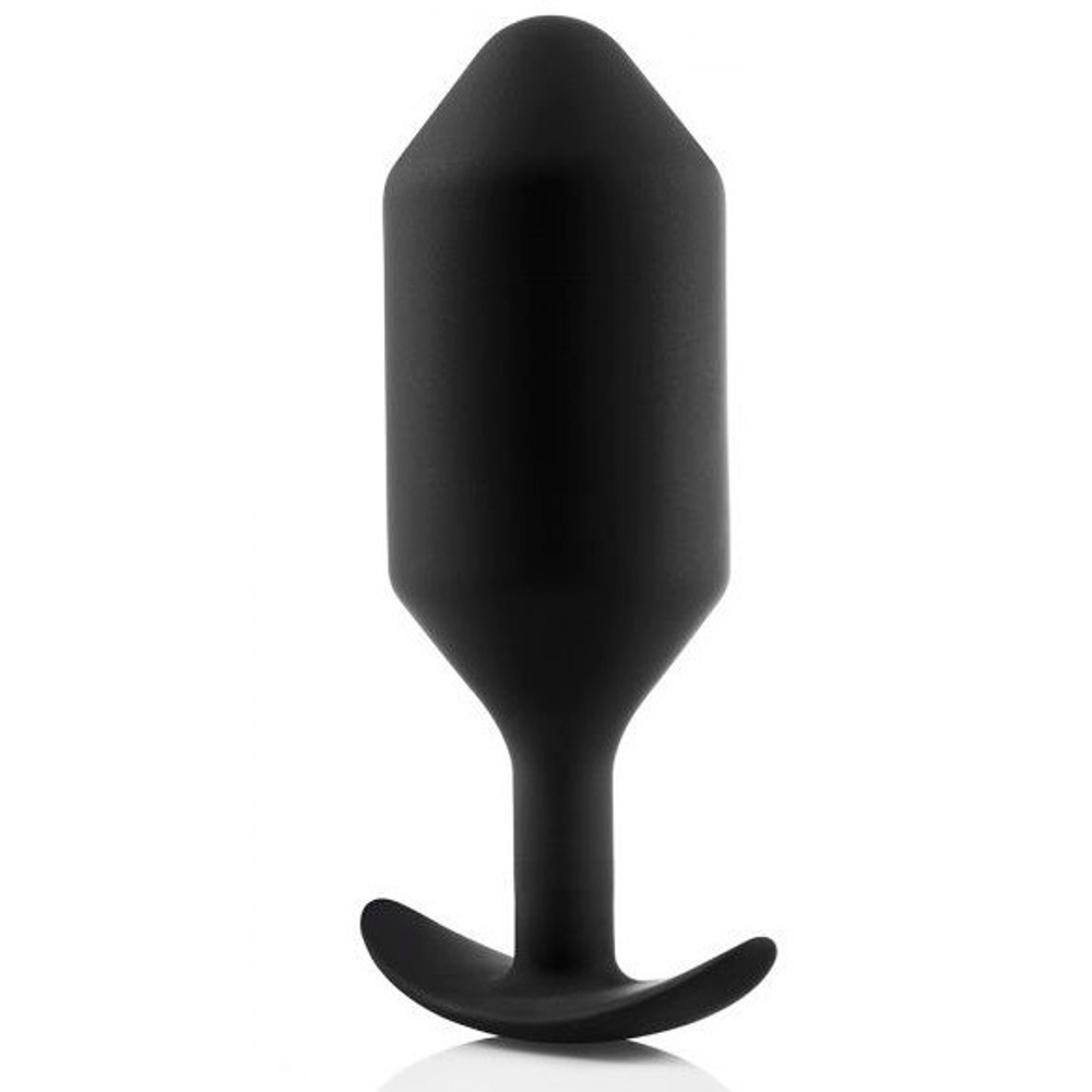 Черная анальная пробка для ношения 17см b-Vibe Snug Plug 6 BV-029-BLK