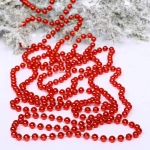 Бусы на елку 2,7м «Шарик» d-6мм, красный (pvc коробка)