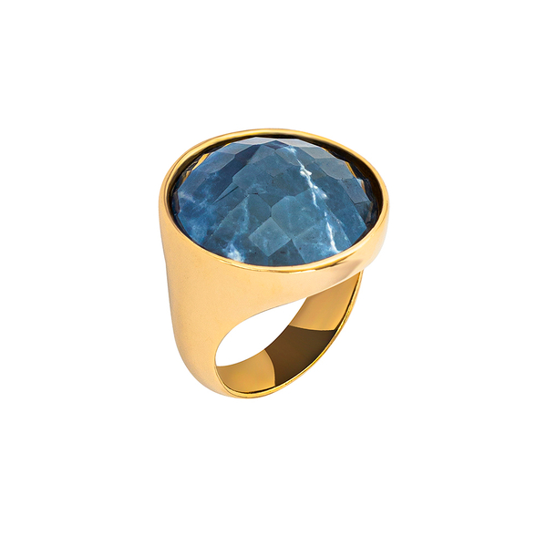 Кольцо Possebon  Pearl Sodalite 19 мм K1155.22/19.0 BL/G