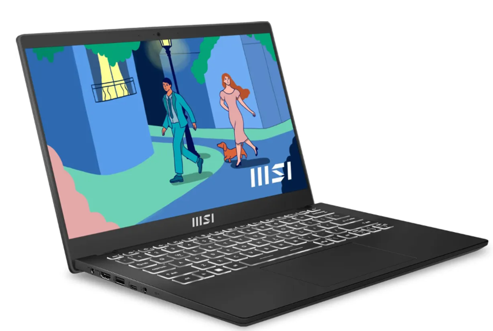 14" Ноутбук MSI Modern 14 C5M-010XRU (1920x1080, AMD Ryzen 5 5625U, RAM 16ГБ, SSD 512ГБ, AMD Radeon RX Vega 7, Win 10 Pro)