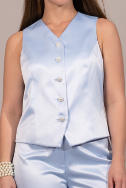 Жилет женский 3433ВЕ, голубой #111Г063433ВЕ