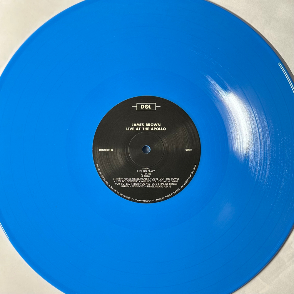 James Brown ‎– Live At The Apollo (Европа 2021г.) Blue
