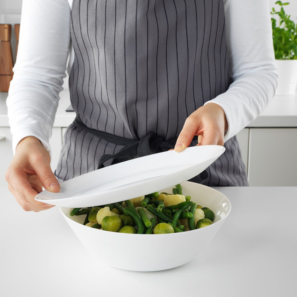 Миска для сервировки IKEA OFTAST (ОФТАСТ), Белый, 23 см