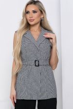 Жилет Амстердам (черно-белый) Б12064 LT Collection