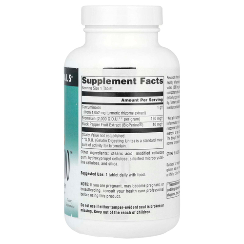 Source Naturals, Куркума 1000 ™, 1000 мг, 120 таблеток