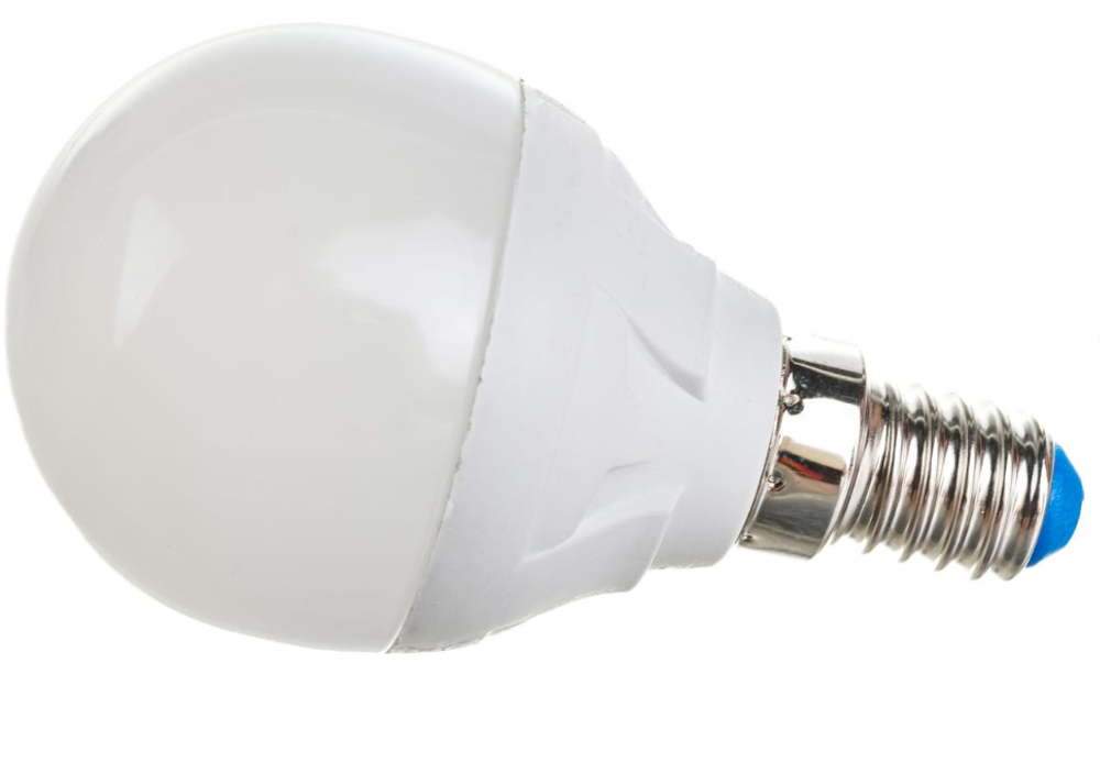 Лампа светодиодная  LED-G45 7W/NW/E14/FR PLP01WH Форма"шар"матовая ЯРКАЯ Белый свет4000К UL-00002417