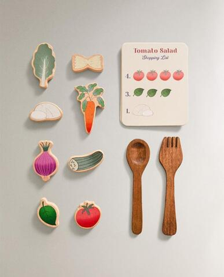 ZARA HOME ДЕТСКИЙ НАБОР "САЛАТНИЦА", СВЕТЛО-БЕЖЕВЫЙ