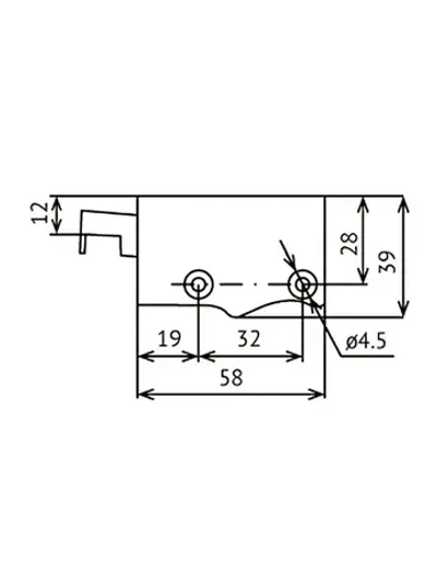 Навес мебельный универсальный регулируемый, кухонный, цвет белый, 8 шт.