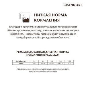 Уценка! Повр.упак. / Сухой корм Grandorf DOG 4 Meat PROBIOTIC MINI для взрослых собак мелких пород, 4 мяса с пробиотиками