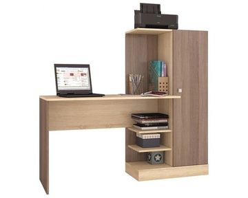 Стол письменный КВАРТЕТ-6 ясень шимо / дуб сонома