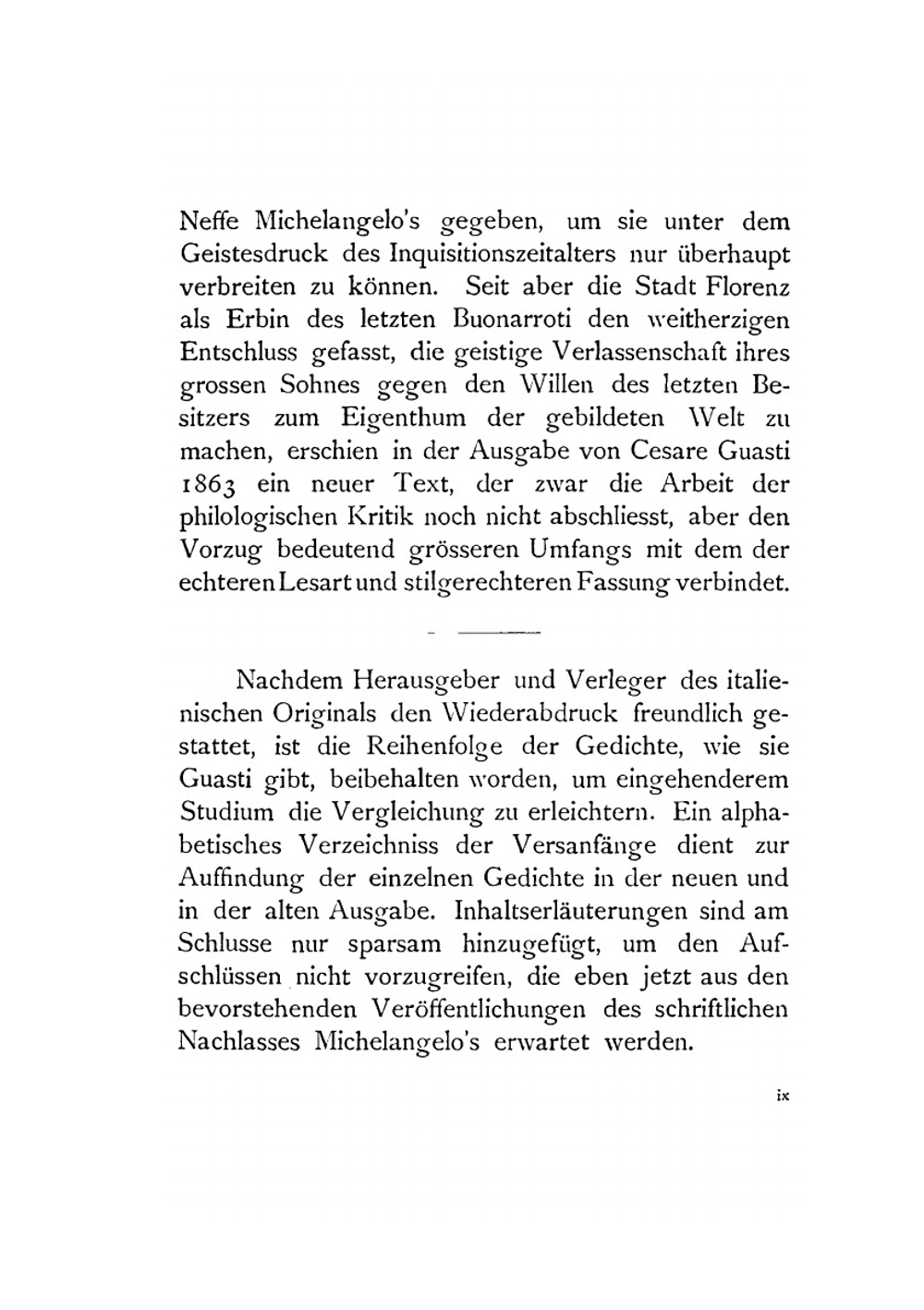 Saemmtliche Gedichte Michelangelo's. In Guasti's Text, mit deutscher Uebersetzung von Sophie Hasenclever | Michelangelo Buonarroti