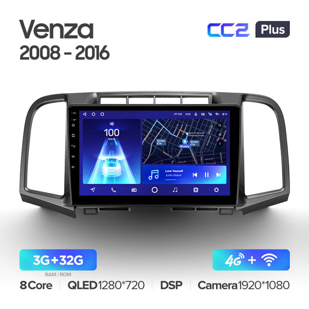 Teyes CC2 Plus 9" для Toyota Venza 2008-2016