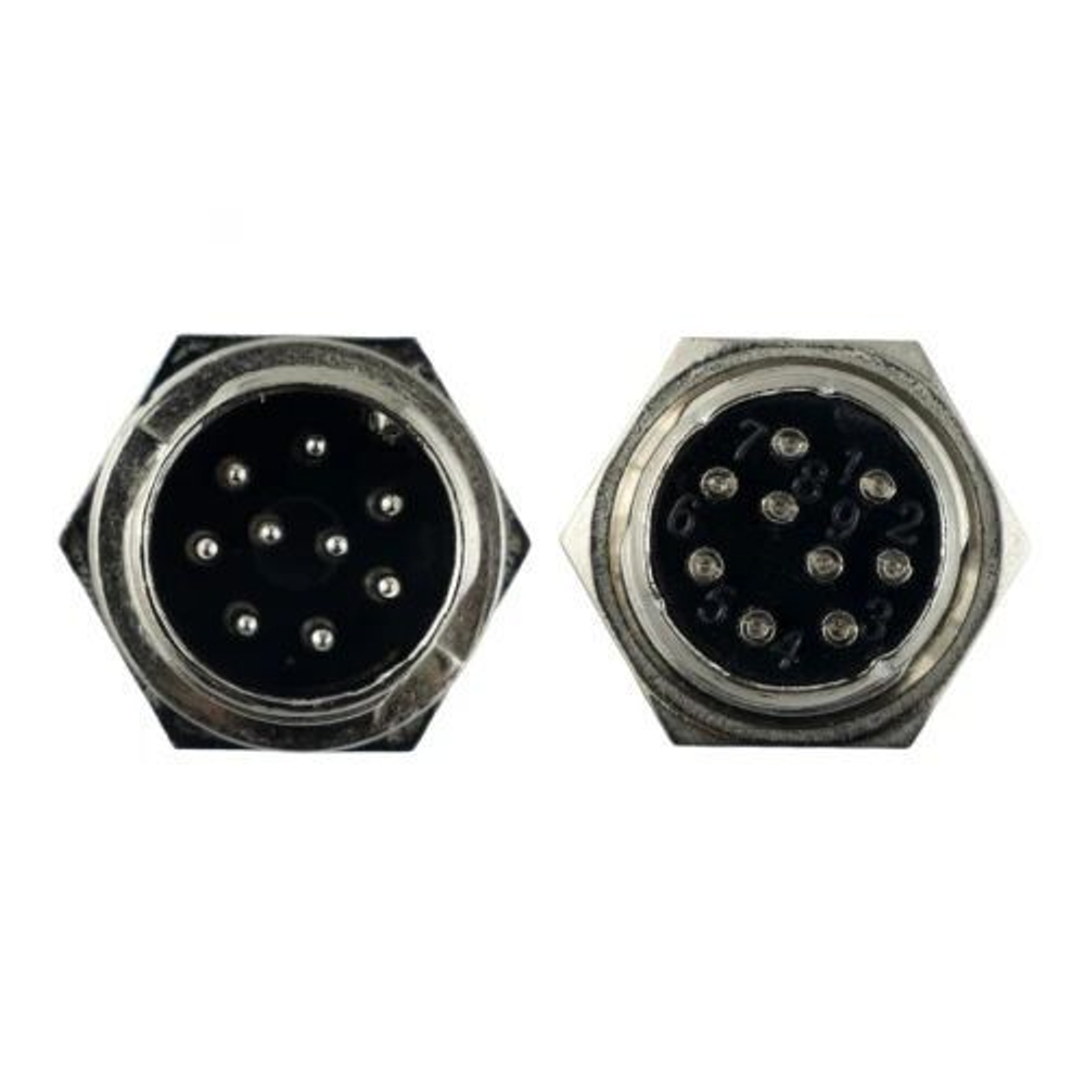 Авиационный разъем GX16 9Pin (штекер+гнездо)