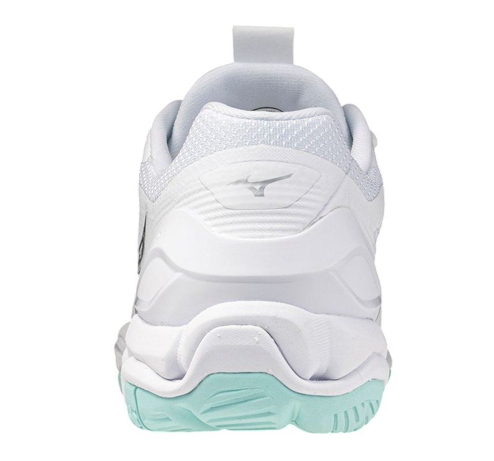 Женские кроссовки для бадминтона/сквоша Mizuno Wave Stealth 6 - white/blue tint
