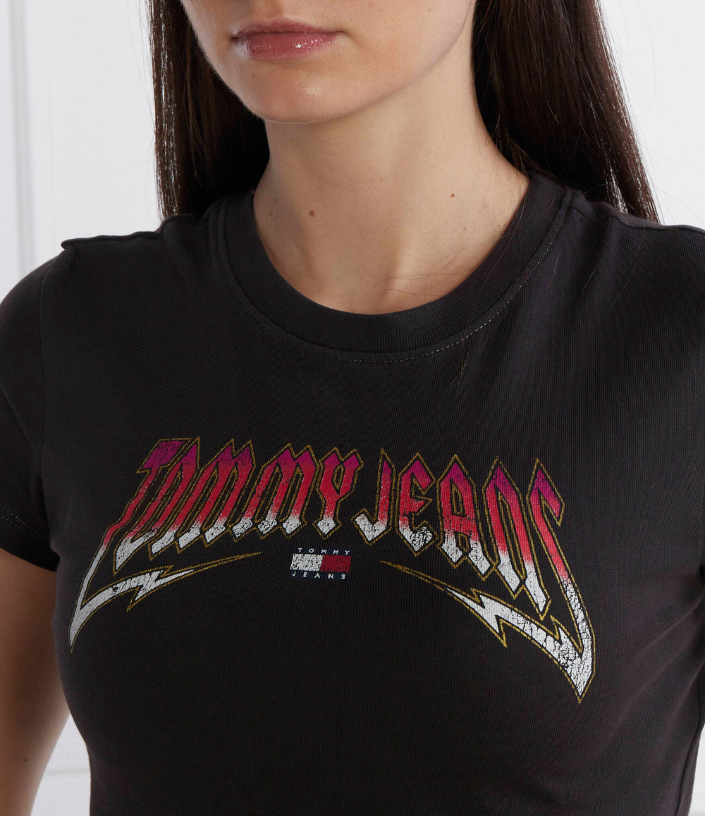 Футболка WASHED TJ ROCK Tommy Jeans - черный(DW0DW17528)