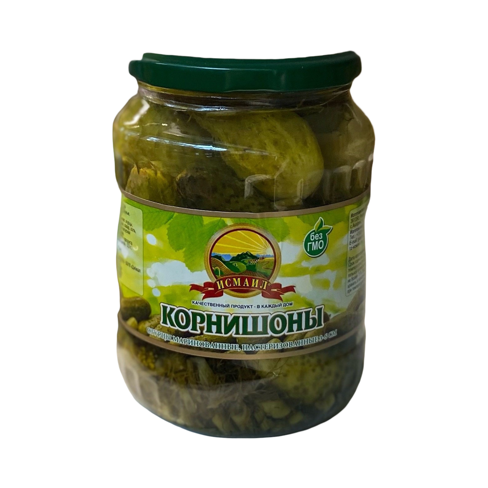 Корнишоны с зеленью в заливке "Исмаил" 670мл