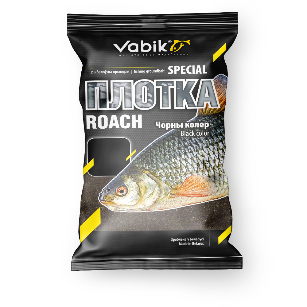 Прикормка Vabik Special Roach Black "Плотва Черная" (черная), 1кг