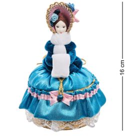 RK-734/ 1 Кукла-шкатулка «Дама с муфтой»